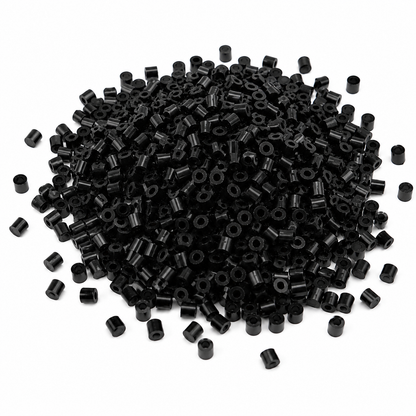 MAGDESIGNER Fuse Beads Kit for Kids,6000PCS Black Colors 2.65mm Melty Beads for Beginners Iron Beads Christmas Birthday Gifts For Girls