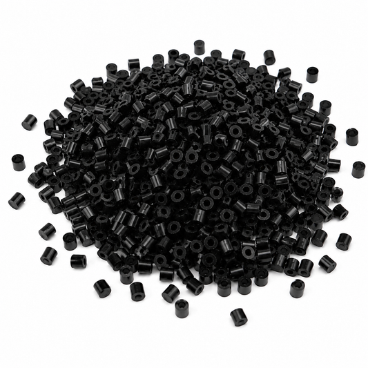 MAGDESIGNER Fuse Beads Kit for Kids,6000PCS Black Colors 2.65mm Melty Beads for Beginners Iron Beads Christmas Birthday Gifts For Girls