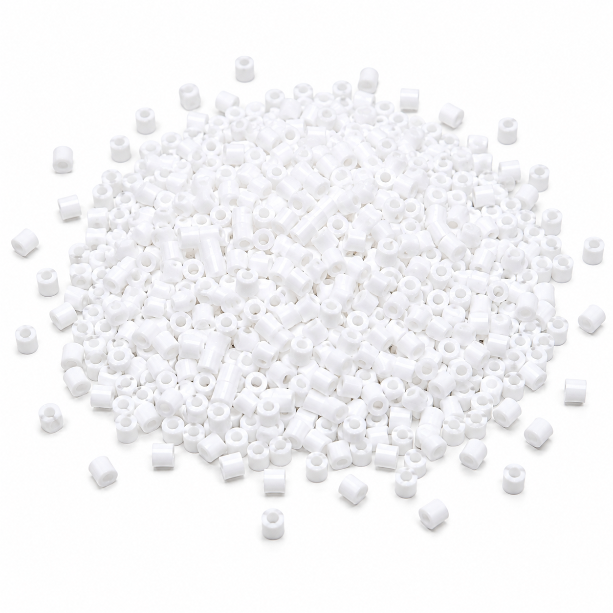 MAGDESIGNER Fuse Beads Kit for Kids,6000PCS White Colors 2.65mm Melty Beads for Beginners Iron Beads Christmas Birthday Gifts For Girls